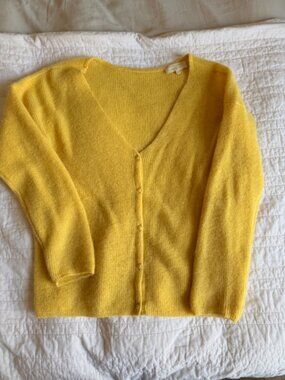 Sezane Yellow Sweater Size M